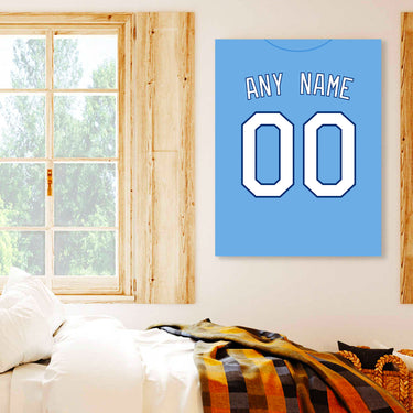Kansas City Jersey Custom Canvas Print Wall Art for Boy Girl Men Women Baseball Personalized Canvas Art